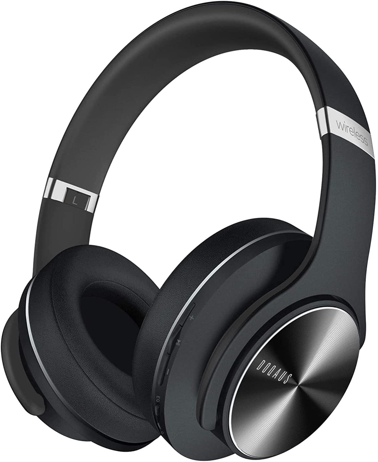 Bluetooth Headphones over Ear, 90H Playtime Wireless, 3 EQ Modes, Hifi Audio & Deep Bass, ENC Noise Isolating Mic, Soft Earpads for Phone/Pc